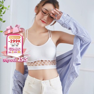 Áo ngực thể thao hai dây tập gym, yoga co dãn bốn chiều, phụ kiện thời trang Maika