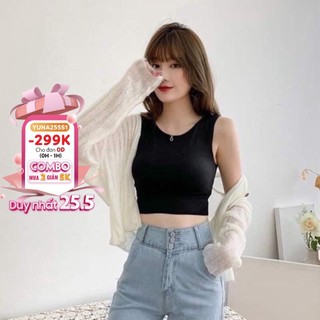 Áo bra croptop nữ kiểu dáng hàn quốc siêu co dãn phụ kiện thời trang MAIKA