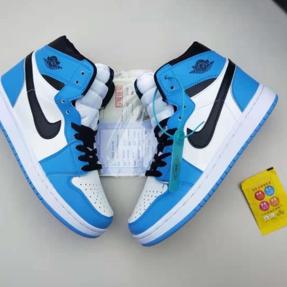 Giày 𝐉𝐨𝐫𝐝𝐚𝐧 Xanh Dương Cổ Cao - Sneaker Unisex Nam Nữ Hàng cao cấp bản Trung hottrend 2023 (Full box + Bill)