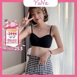 Áo ngực hai dây thun gân thời trang siêu đẹp, phụ kiện thời trang Maika