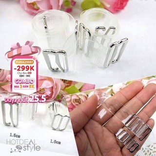 Dây áo trong suốt Hàn Quốc sợi dẹt, sợi bún , phụ kiện thời trang MAIKA