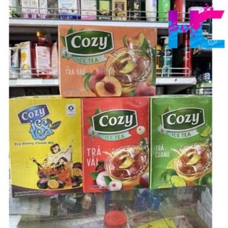 Trà cozy đào/ chanh/ vải/ chanh dây hoà tan hộp 270g