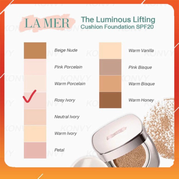 Phấn nước La Mer 24g kèm 1 lõi phụ tone 01 03 11