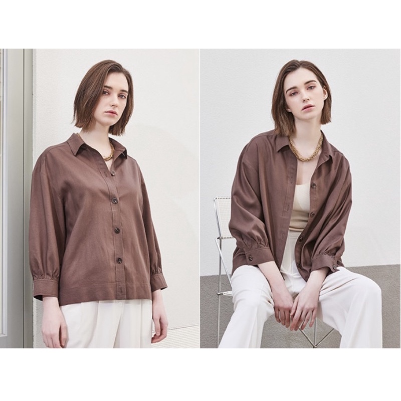 Áo sơ mi linen tay lỡ Jasson Wu xuất Hàn