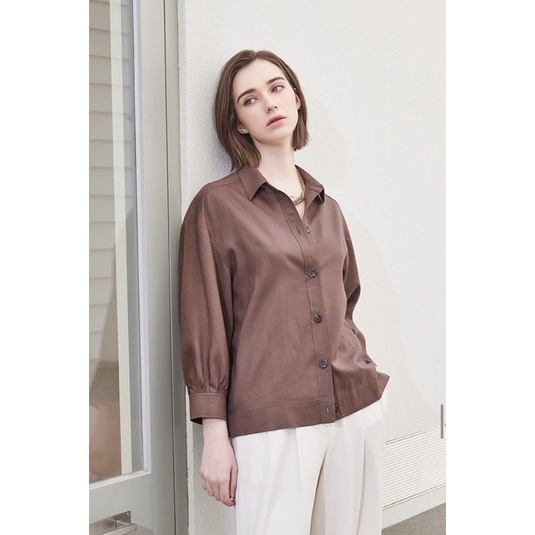 Áo sơ mi linen tay lỡ Jasson Wu xuất Hàn