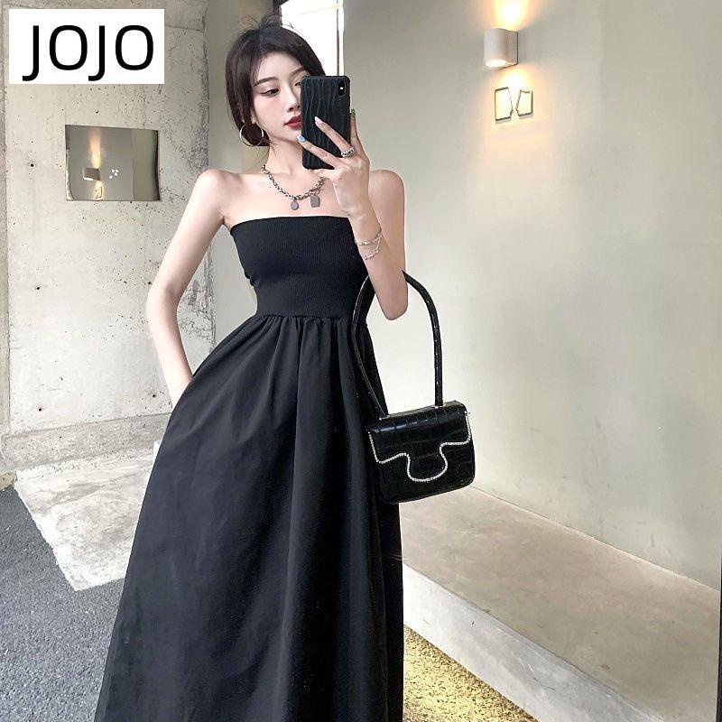 Đầm Ống Lửng Màu Đen Phong Cách Nữ Thần Thời Trang Cao Cấp