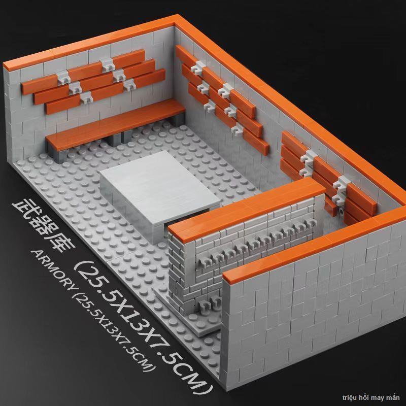 🌈Tương thích với Lego quân sự khối xây dựng vũ khí hạng nặng kho súng phòng cảnh sát vũ trang cảnh sát đặc biệt thiết b