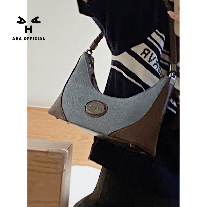 Túi Xách Denim Đeo Dưới Cánh Tay Phong Cách Thời Trung Cổ Thời Trang Cho Nữ