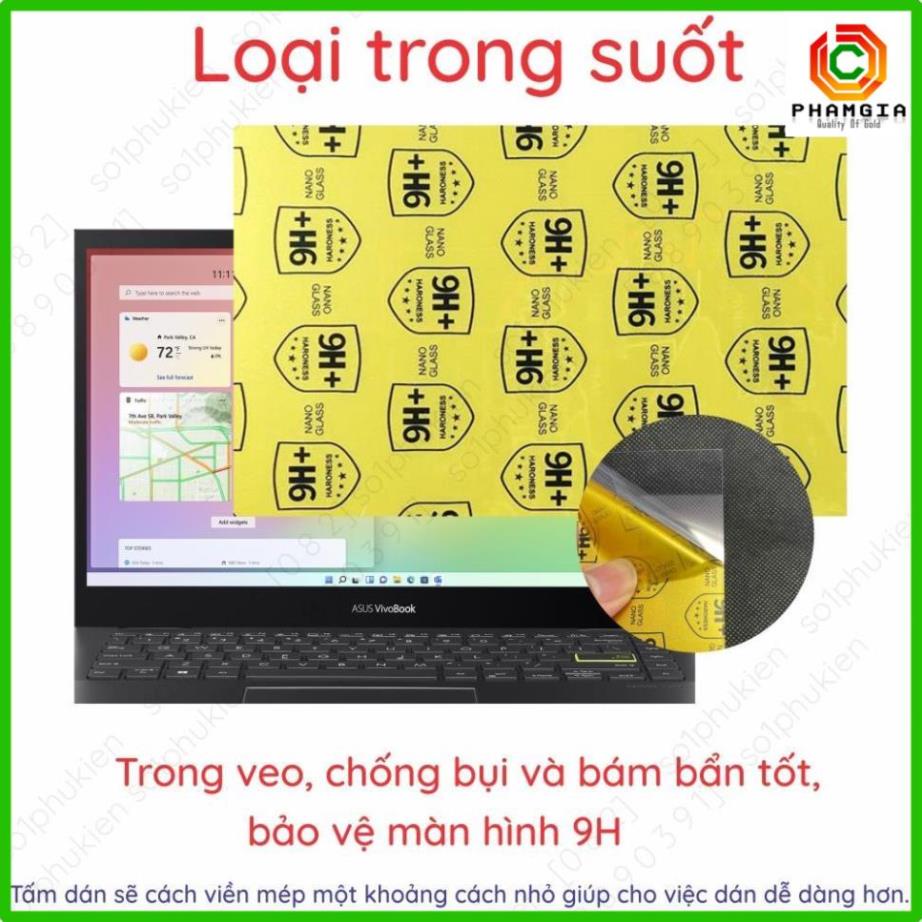 Dán màn hình Laptop ASUS Vivobook Flip 14 TP470EA/ TM420IA / S 14 Flip (TP3402) nano dẻo siêu mỏng trong suốt, nhám