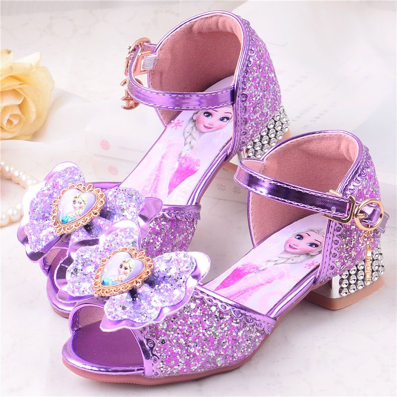 ✿ giày búp bê bé gái ✿ có hàng sẵn ☂Xăng đan Cao Gót Pha Lê Đế Mềm Kiểu Công Chúa Aisha Thời Trang Mùa Hè 2022 Cho Bé Gái❧