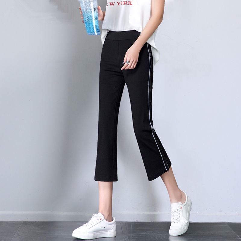 Quần Legging Lụa Lạnh Mỏng Dáng Ôm Lưng Cao Co Giãn Phong Cách Thể Thao Mới Cho Nữ