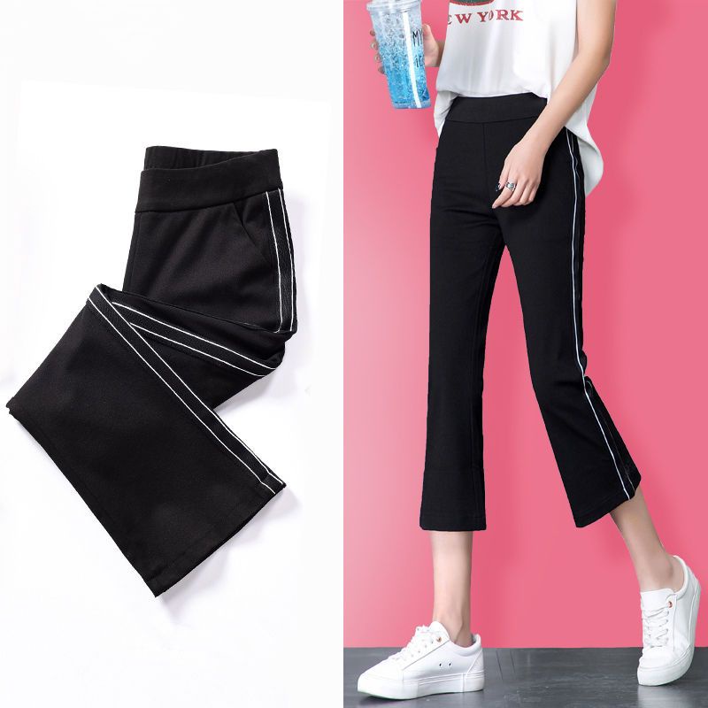 Quần Legging Lụa Lạnh Mỏng Dáng Ôm Lưng Cao Co Giãn Phong Cách Thể Thao Mới Cho Nữ
