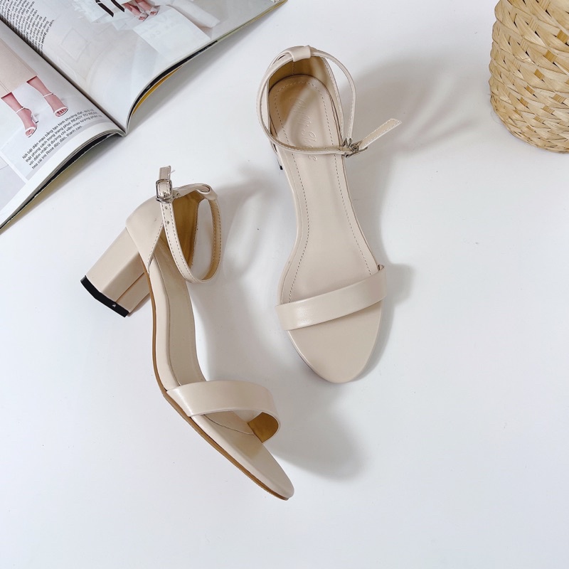 Sandal 5p quai ngang bít gót - 1075