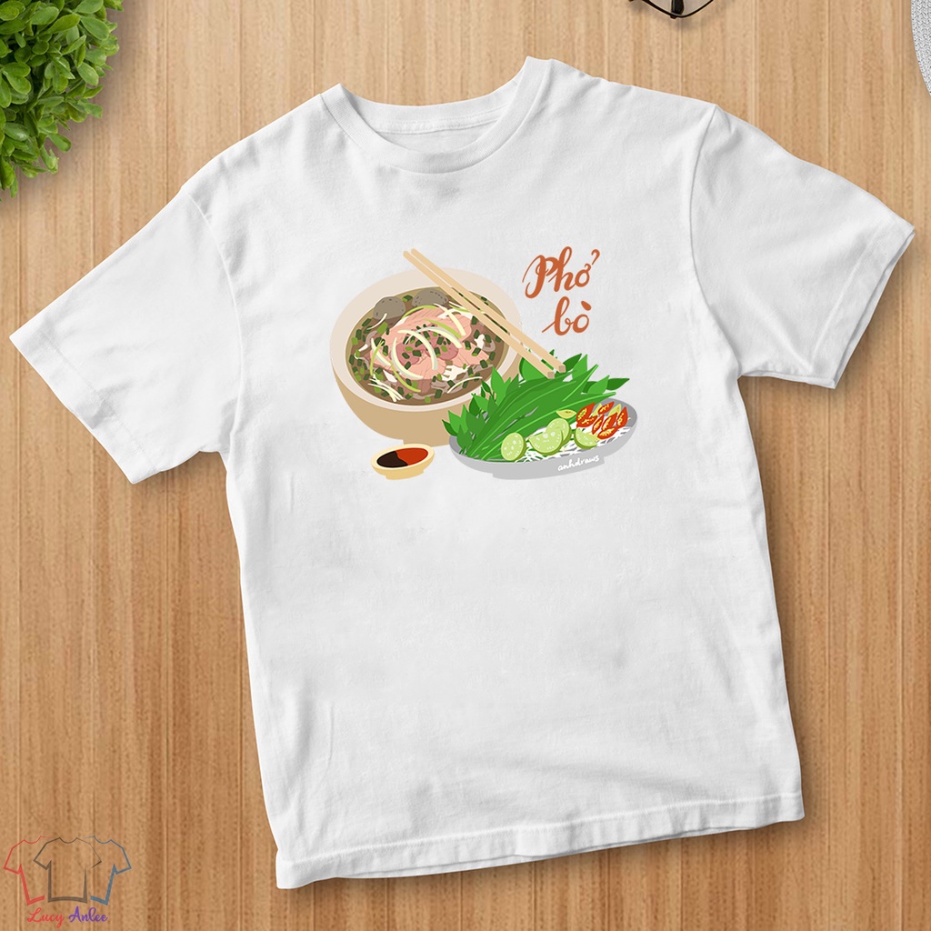 Áo thun Unisex Phở bò đẹp chất giá rẻ CHI42