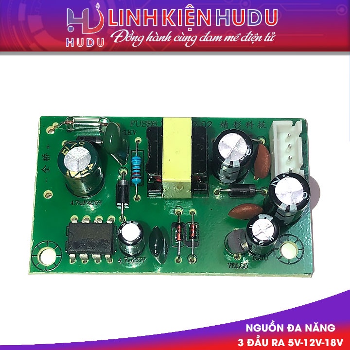 Nguồn xung đa năng 3 đầu ra 5V 12V 18V điện áp vào DC 300V