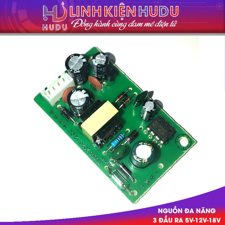 Nguồn xung đa năng 3 đầu ra 5V 12V 18V điện áp vào DC 300V