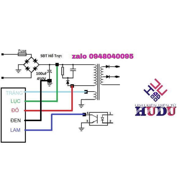 Độ nguồn 5 dây cho tivi 55 inch đổ xuống