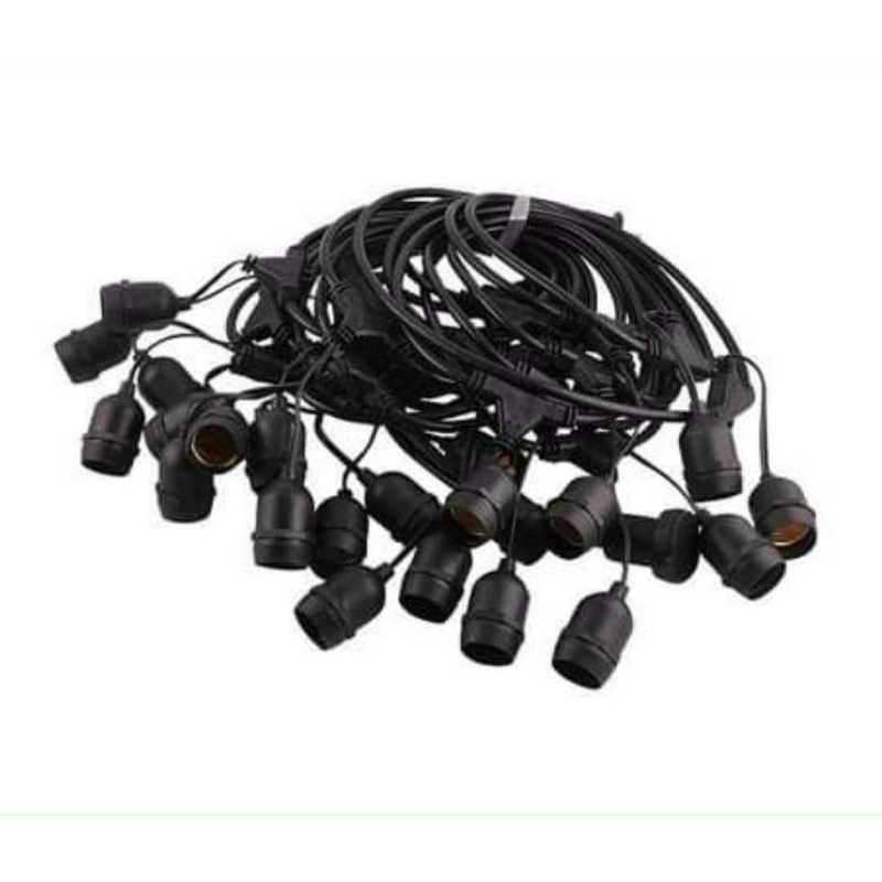 Dây đuôi đèn trang trí ngoài trời , đúc đuôi liền dây 5m10đ , 10m 15đ, 10m 20đ