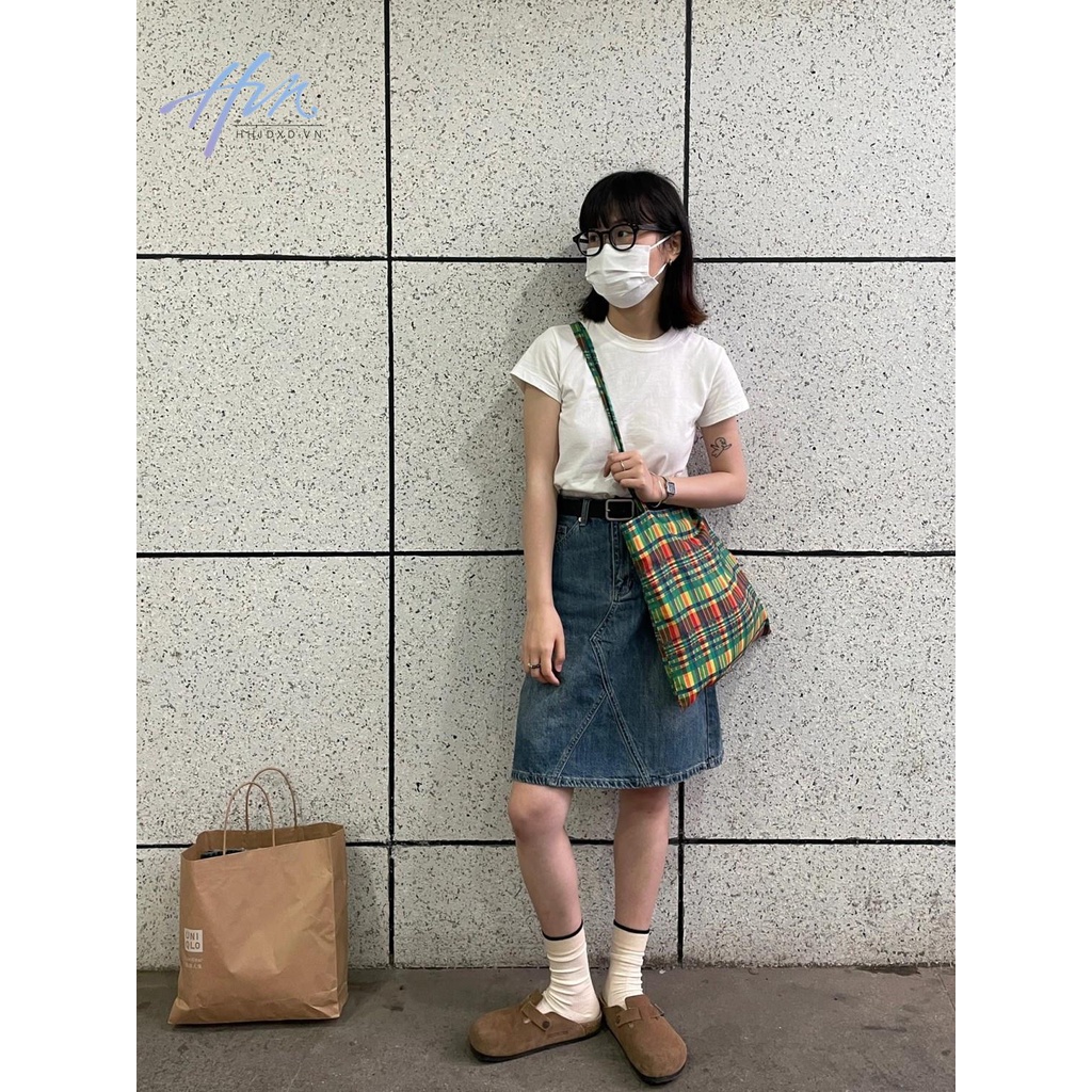 Chân Váy Denim Chữ a Dáng Rộng Phong Cách Retro Nhật Bản Thời Trang Mùa Hè Dành Cho Nữ