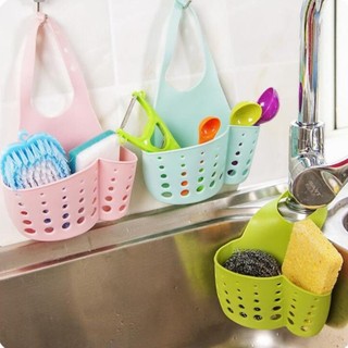 Giỏ để đồ treo vòi nước silicon siêu bền, giỏ treo vòi rửa bát ss