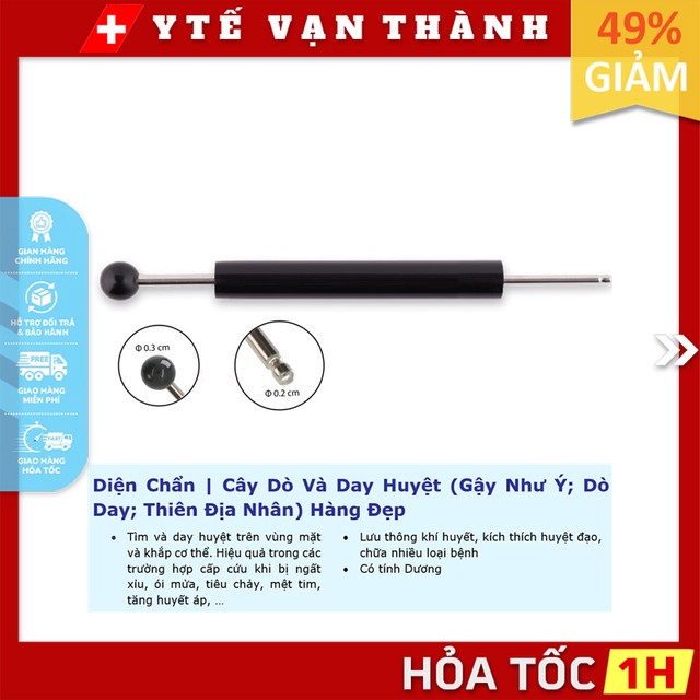 ✅ Diện Chẩn | Cây Dò Và Day Huyệt (Gậy Như Ý; Dò Day; Thiên Địa Nhân) Hàng Đẹp | Massage Huyệt Đạo -VT0287