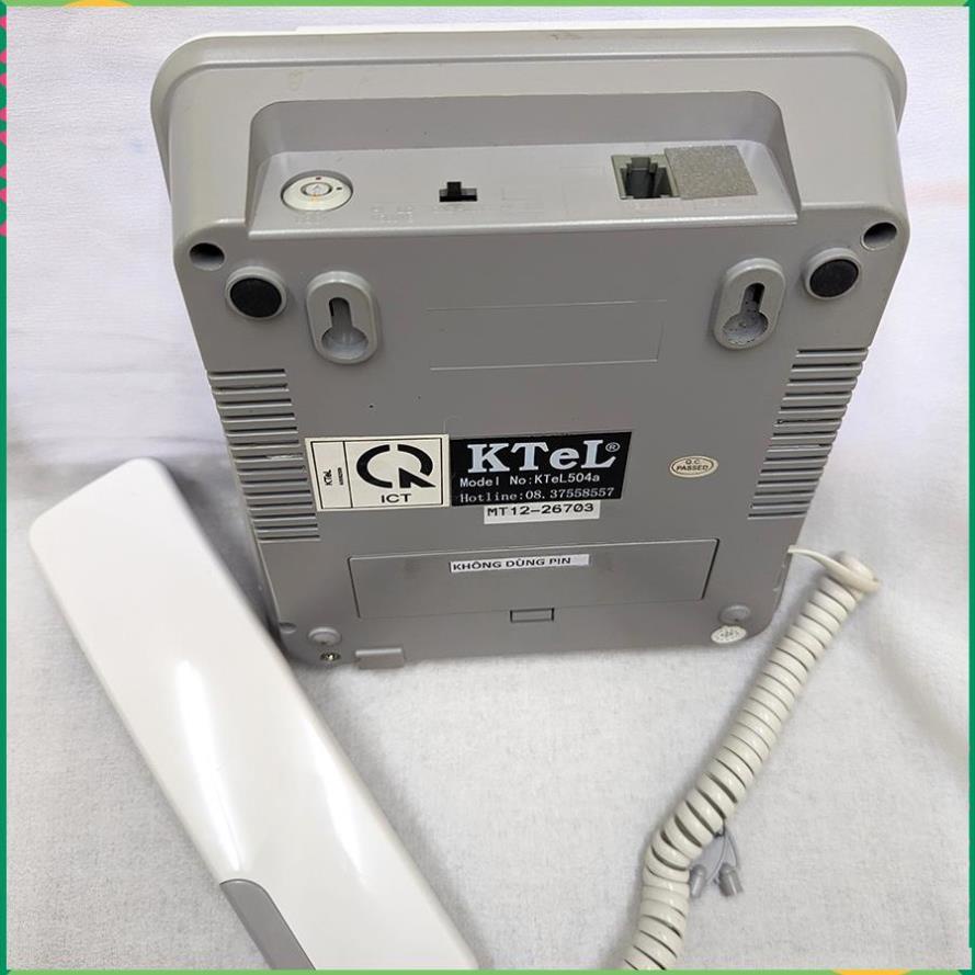 Điện thoại cố định có dây, KHÔNG MÀN HÌNH, không dùng pin, dùng cho văn phòng, khách sạn, gia đình.