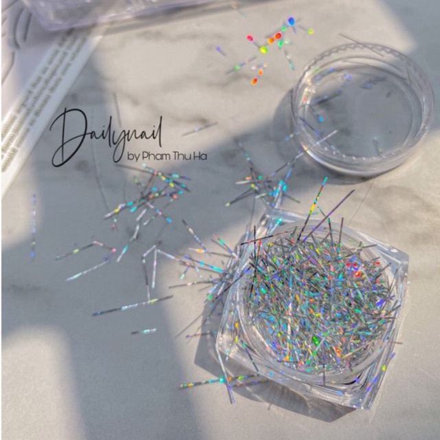 Nhũ Sợi 7 màu design nail