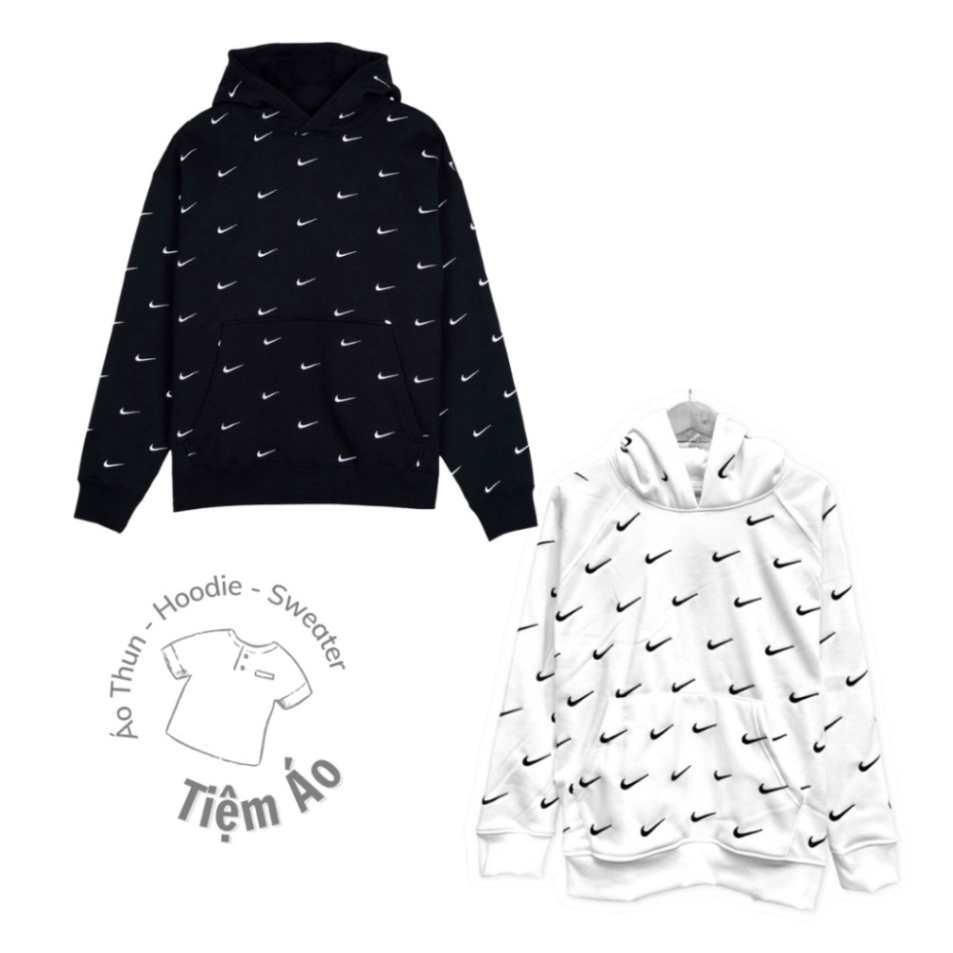 (Sale) Áo Hoodie Thêu Logo - chất nỉ bông Hàn, dáng rộng, nam nữ đều mặc được (Unisex)