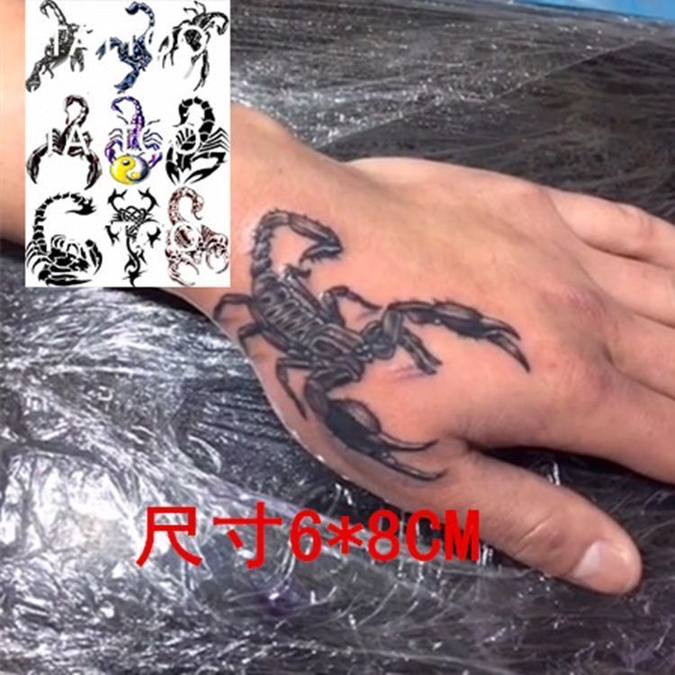 Hình Xăm Dán Cánh Tay Chống Nước Chống Mồ Hôi Lâu Trôi Hình Bọ Cạp Cho Nam Và Nữ