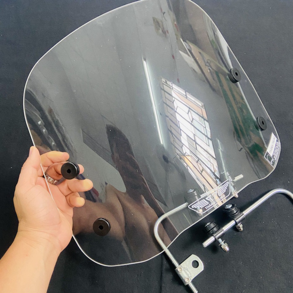 Bộ Kính Chắn Gió Xe Máy Mica Nhập Khẩu Mitsubishi Dày 2mm Siêu Cứng Và An Toàn