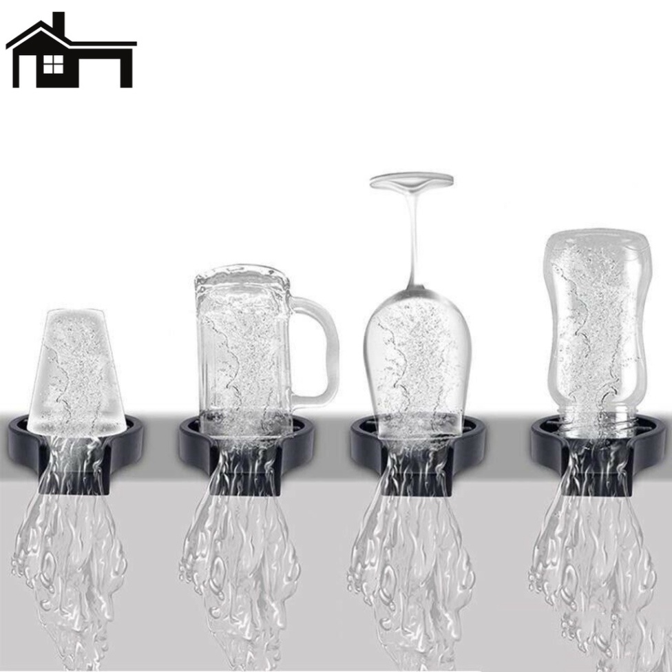 Vòi rửa ly cốc Tự Động gắn Bồn Rửa Chén cho nơi công cộng Đầu nối vòi nước tăng áp