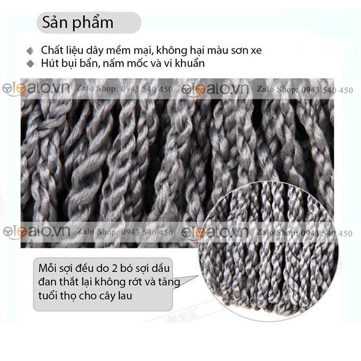 Chổi lau chùi rửa vệ sinh ô tô xe hơi chuyên dụng có cán điều chỉnh dài ngắn - OTOALO