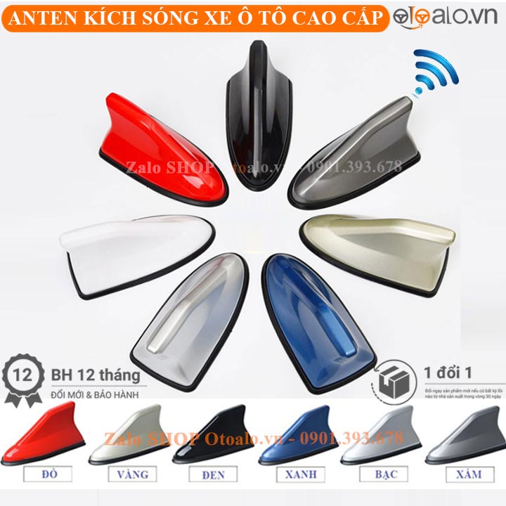 Angten vây cá mập ô tô loại ang ten gắn nóc thu sóng FM /AM - OTOALO