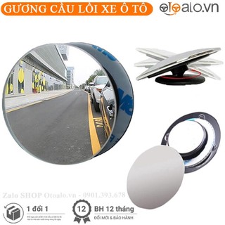 Bộ 2 Gương cầu lồi gắn kính chiếu hậu 360 xóa điểm mù ô tô xe hơi - OTOALO