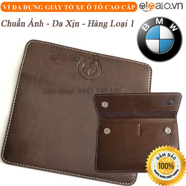 Ví đựng giấy tờ đăng kiểm xe ô tô BMW Da - OTOALO