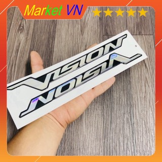 Tem xe vision cao cấp 3d phản quang chuẩn tem zin