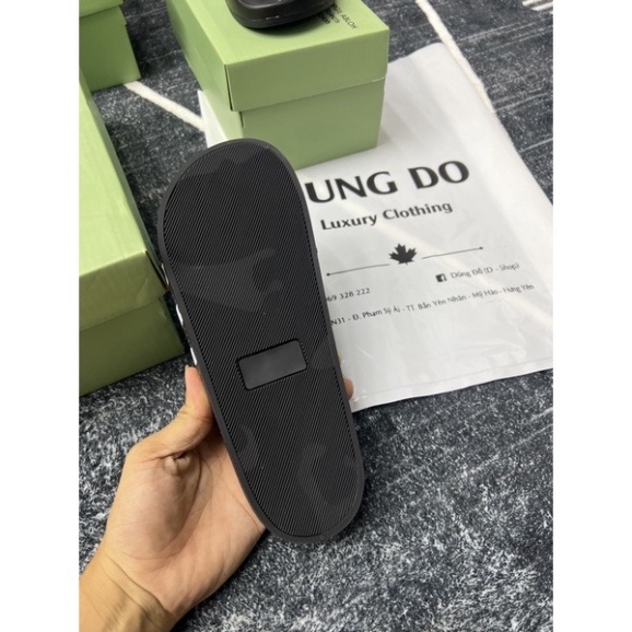 Dép Off white Nam Hàng Like_Au Đẹp Full Box , Dép Nam Họa Tiết Kẻ Sọc Đen Trắng Siêu Hót 2023 Đế Đúc Cao Su | BigBuy360 - bigbuy360.vn