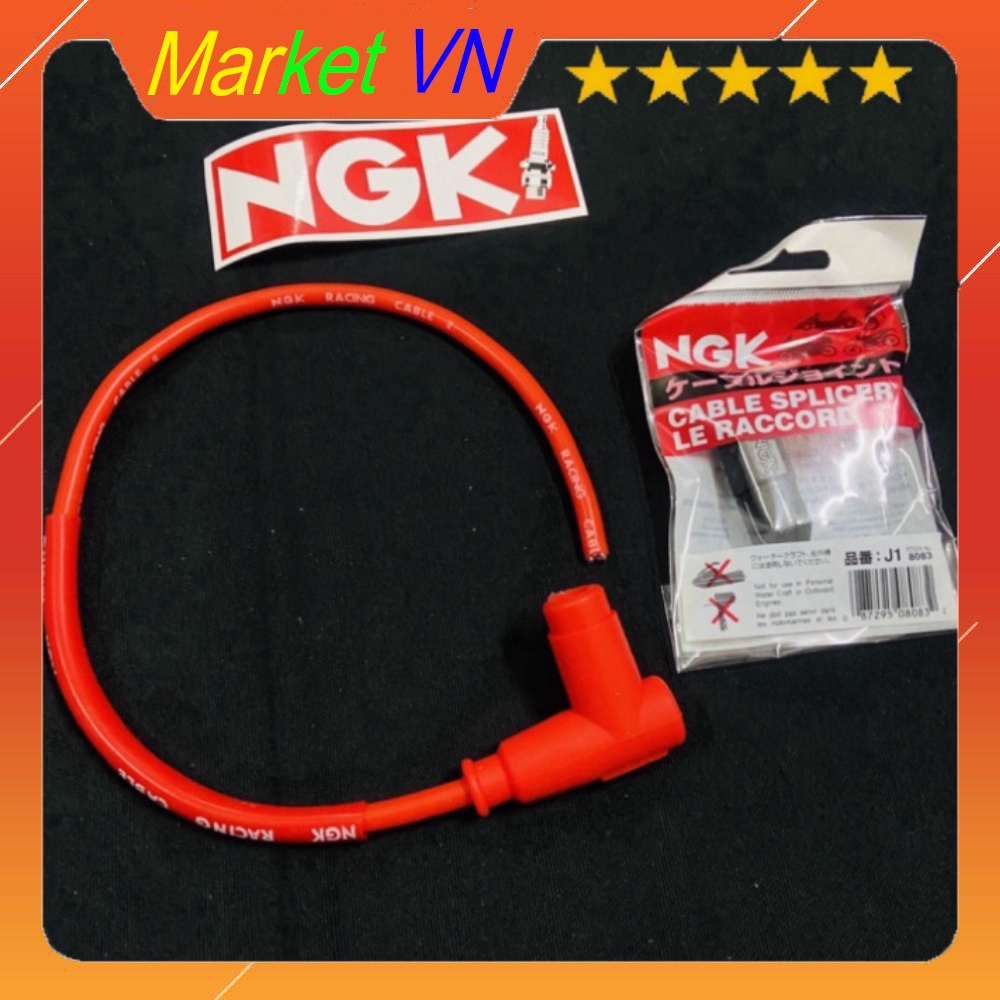 Dây Tăng Áp Bugi NGK Hàng Thái Chất Lượng Tốt Chụp Silicon Chống Nước Tuyệt Đối Cho Wave, Dream, Sirius..v.v