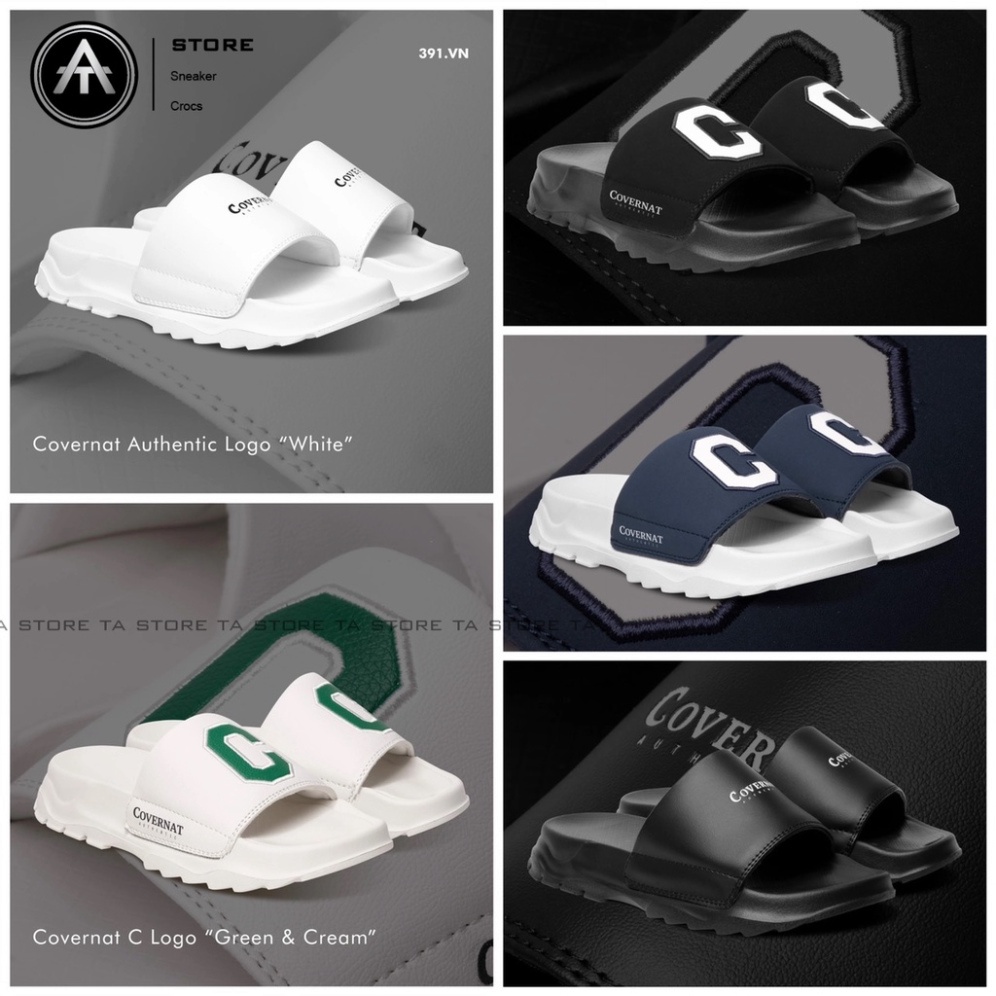 Dép Quai Ngang Covenat Đủ Hộp Đế Độn 4cm Api bền Dép Chữ C Tăng Chiều Cao Bản Cao Cấp Đủ Màu Full Box | BigBuy360 - bigbuy360.vn