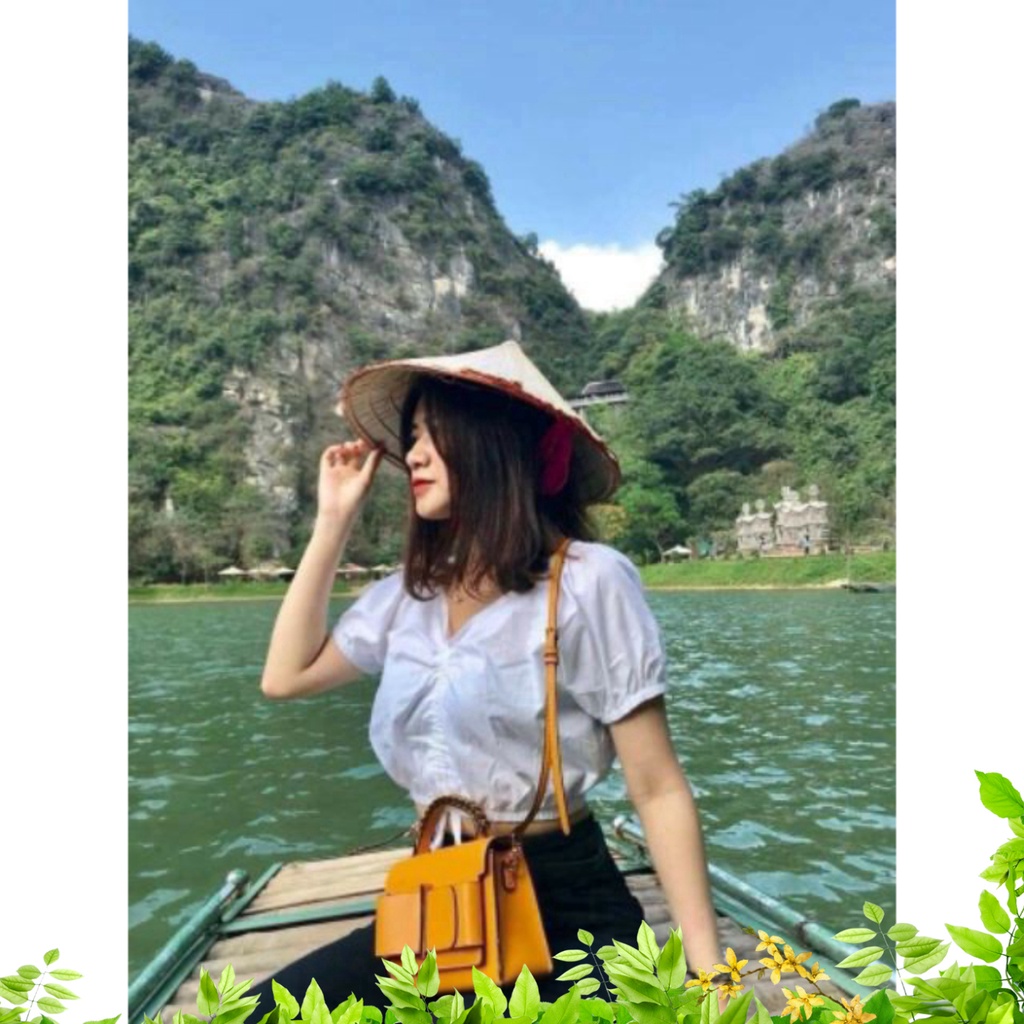 ÁO CROPTOP RÚT DÂY TAY PHỒNG - (Sp sẵn) - Lisa.m.Store