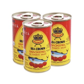 10 Hộp Cá Nục Sốt Cà Sea Crown 155g