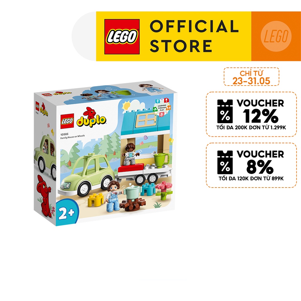 LEGO Duplo 10986 Ngôi Nhà Di Động Cho Gia ĐÌnh (31 Chi Tiết)
