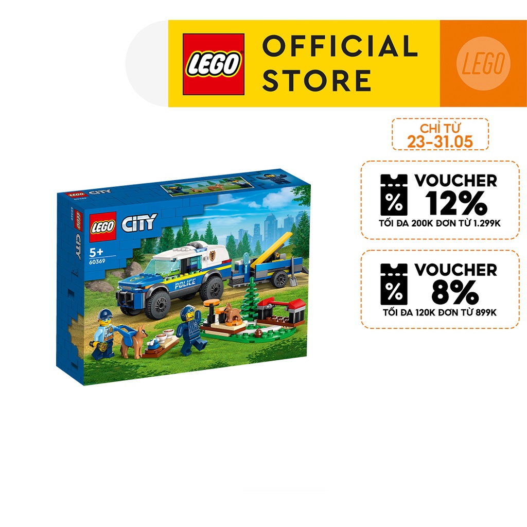 LEGO City 60369 Xe Huấn Luyện Cảnh Khuyển (197 Chi Tiết)