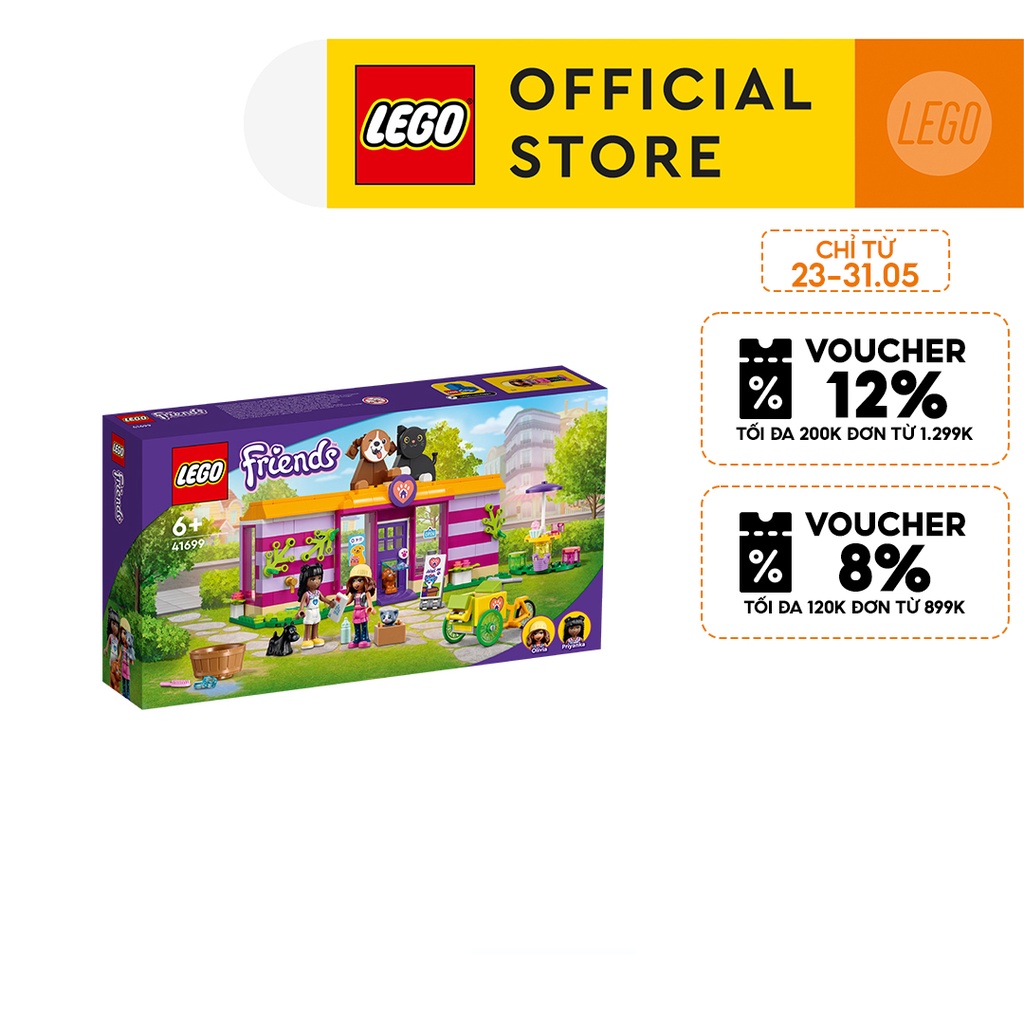 LEGO Friends 41699 Tiệm Cà Phê Thú Cưng Dễ Thương (292 chi tiết)