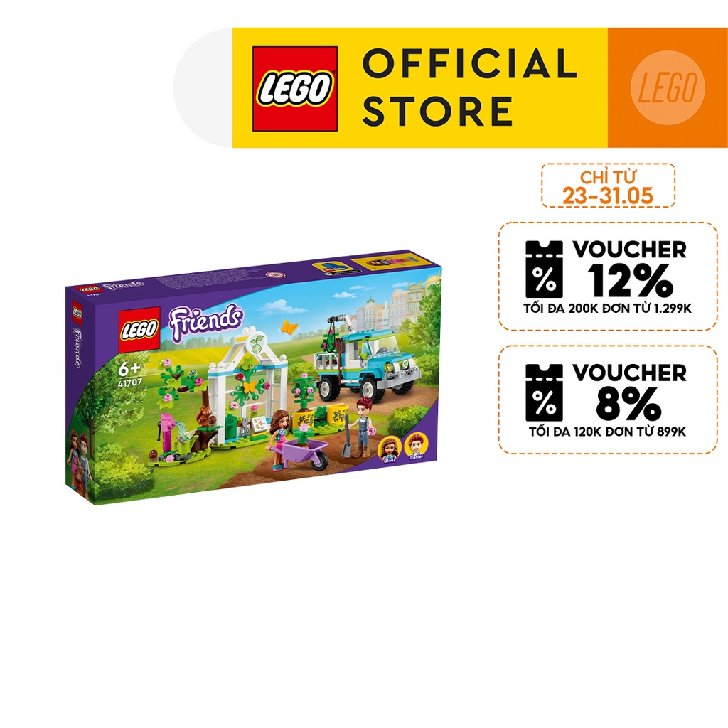 LEGO Friends 41707 Xe trồng cây xanh di động (336 chi tiết)