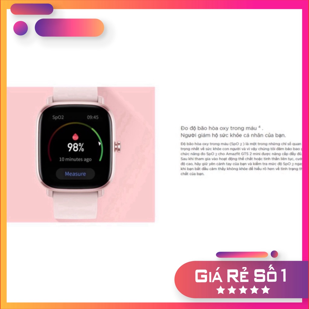 Chính hãng (New Version)Đồng Hồ Thông Minh Amazfit GTS 2 Mini - Hàng Chính Hãng - Bảo Hành 12 Tháng ( sale ) Miễn phí gi