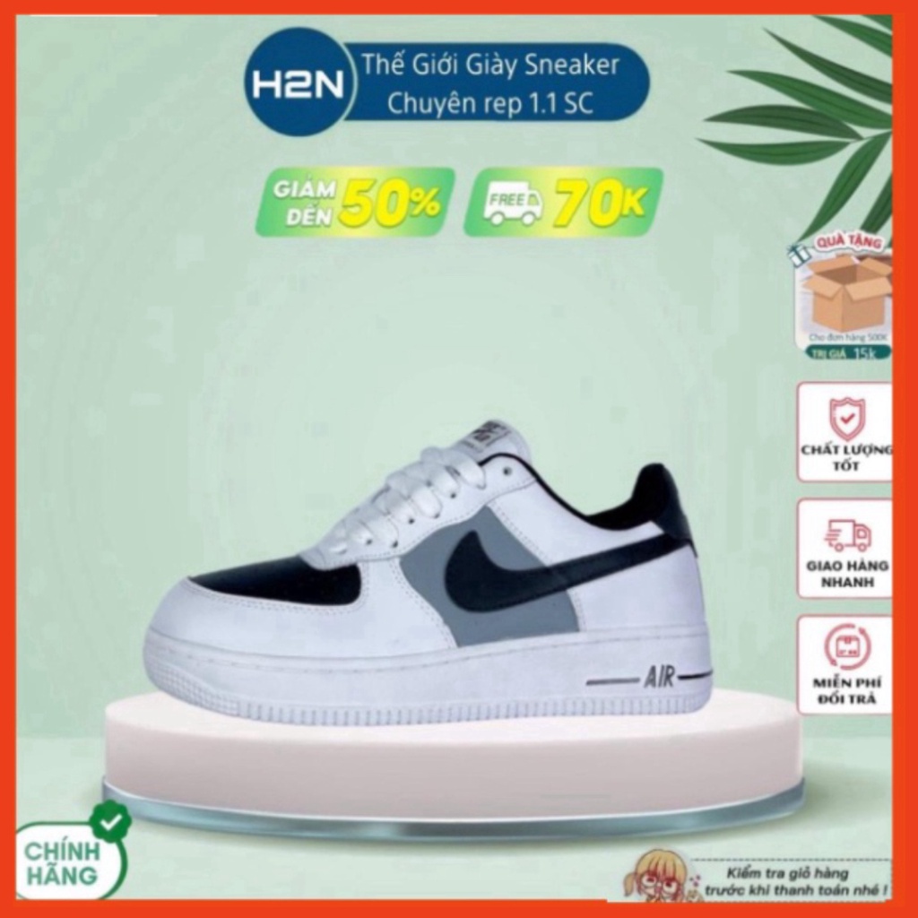 34 3 Giày sneaker nike_air force 1- af1 cổ thấp đen trắng nam nữ dễ phối đồ full box bill mới nhất 2022 3 01