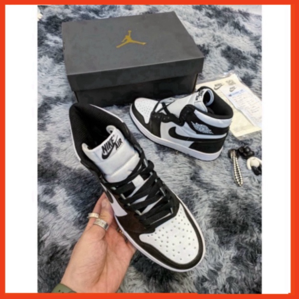 34 3 [FREE SHIP]Giày thể thao Jodan panda, Giày JD1 cao cổ đen trắng nam nữ cực hot dễ phối đồ 2021 Xmenshop2 3 01 | BigBuy360 - bigbuy360.vn