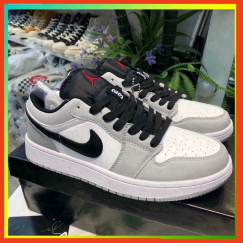 34 3 [FREE SHIP] Giày Nam Xám Chỉ Đỏ cổ thấp , dành hottrend dành cho nam nữ Xmenshop2 3 01 | BigBuy360 - bigbuy360.vn