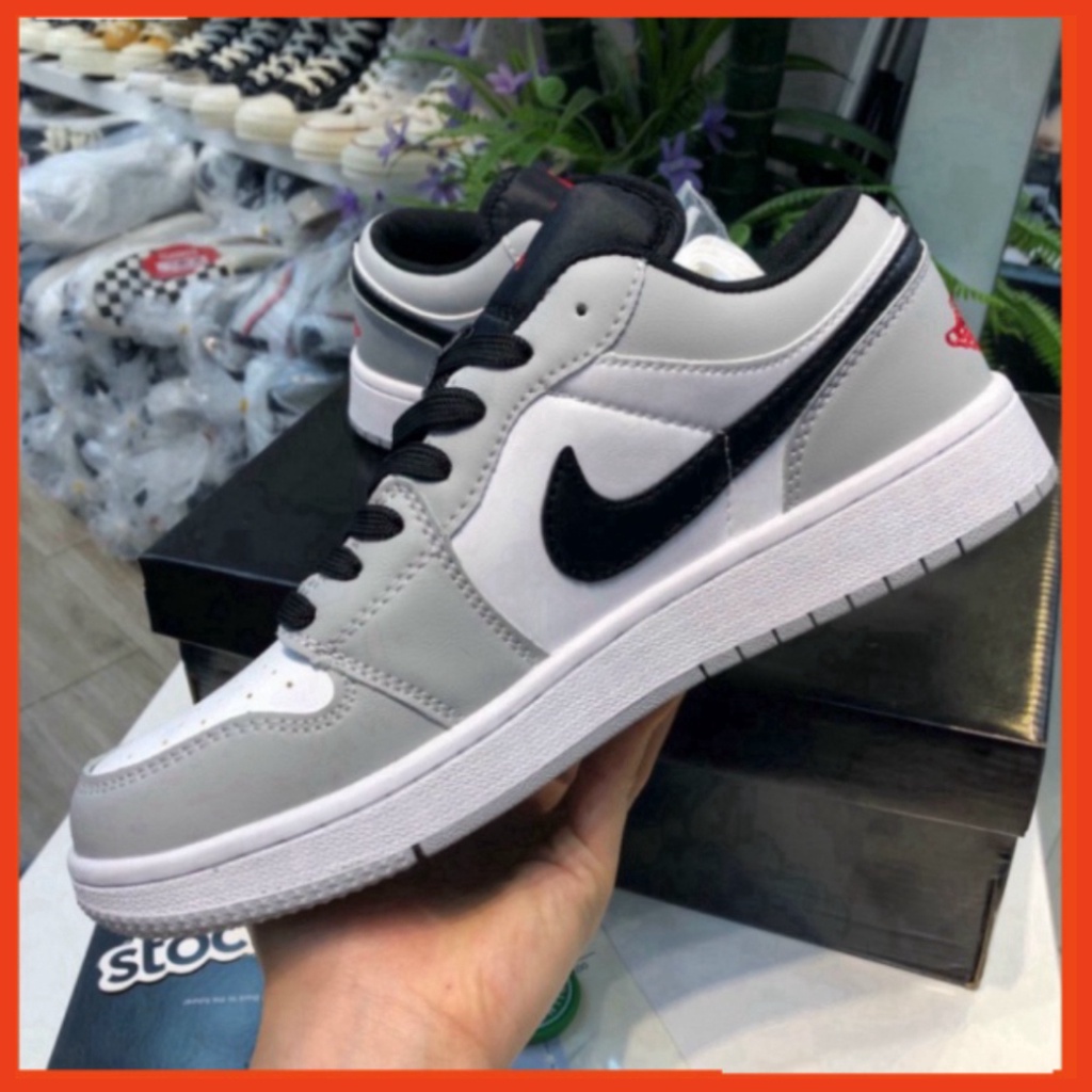 34 3 [FREE SHIP] Giày Nam Xám Chỉ Đỏ cổ thấp , dành hottrend dành cho nam nữ Xmenshop2 3 01 | BigBuy360 - bigbuy360.vn